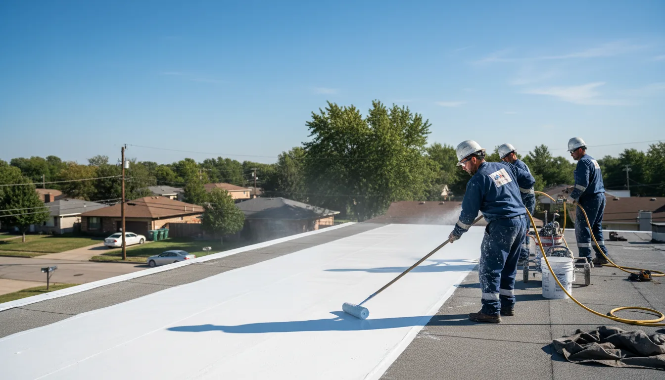Commercial roof coating in Harper, TX near me